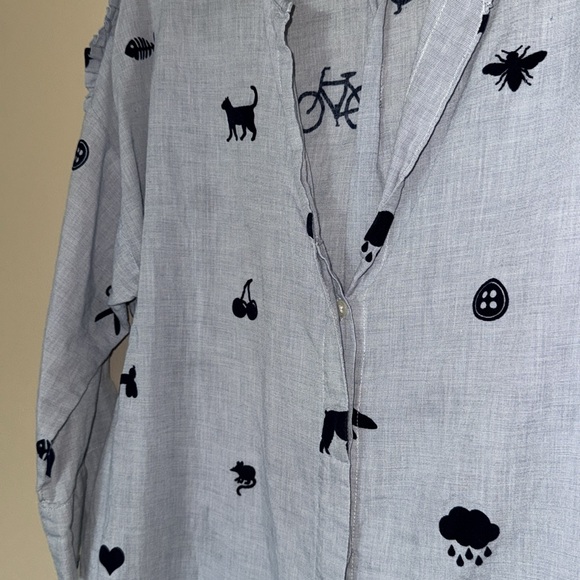 Vilagallo Fun Velvet Print Top - Picture 3 of 10